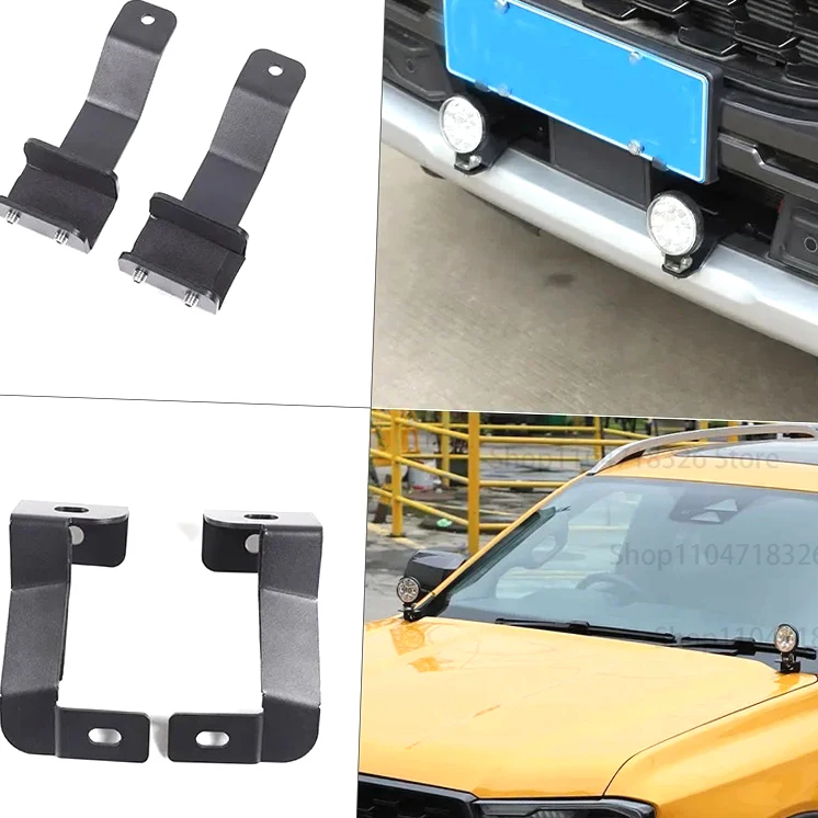 

For Ford Ranger 2023 2024 Carbon Steel Light Mounting Bracket Car LED Light Bar Steel Bracket Light Holder Accessories