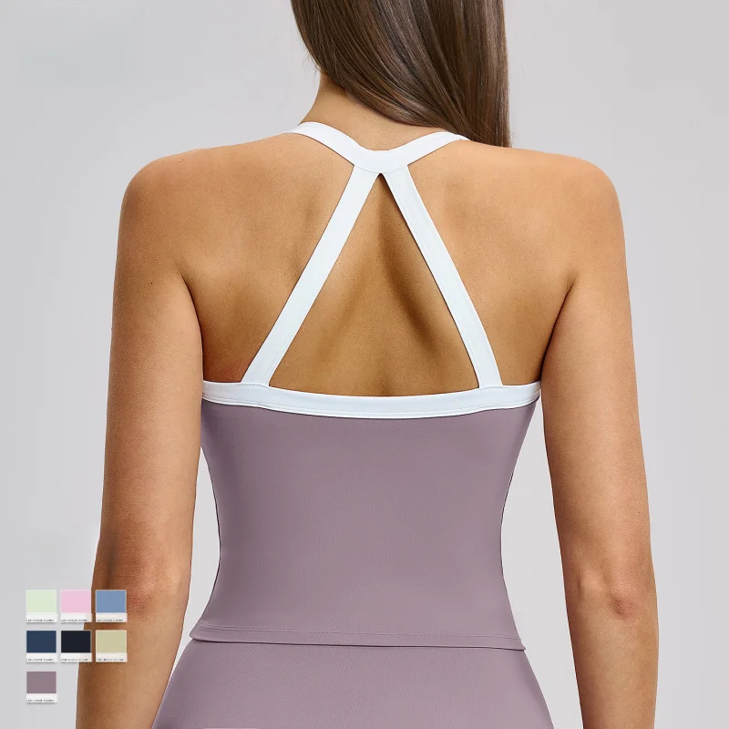 

Женский сексуальный спортивный топ-бра с красивой спинкой для фитнеса, бега, тренировок, йоги, мягкий бюстгальтер для спортзала