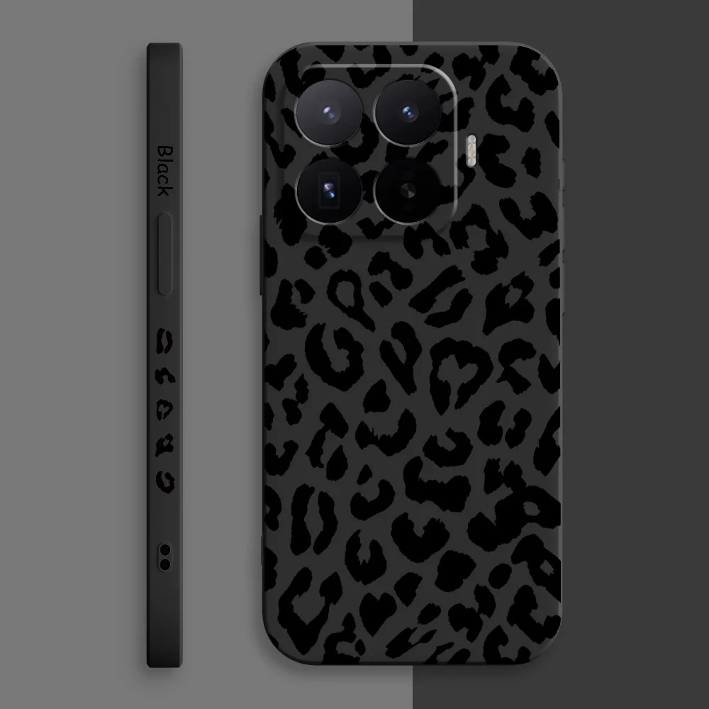 Leopard Print Phone Case For Xiaomi 17T 15T 14T 13T 12T 11T Pro 4G 5G Silicone Cover