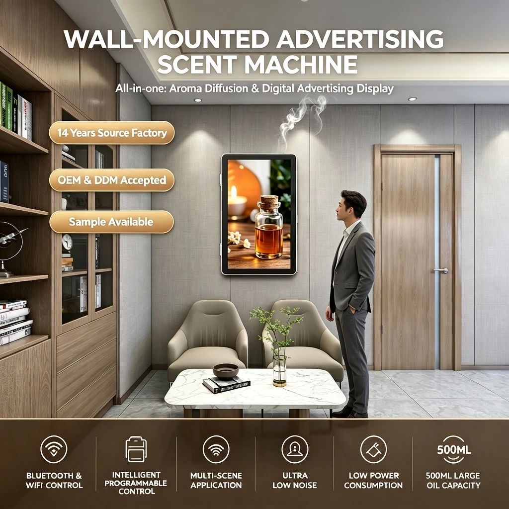 Mini AD-SCENT Wall Mounted Adv - огляд і ціна Aroma Diffuser Bluetooth Led