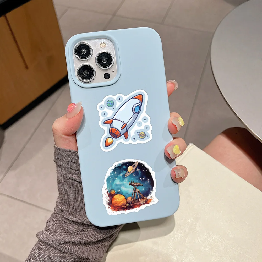 10/60 pièces explorer l'univers Graffiti autocollants esthétique exquis autocollant pour ordinateur portable papeterie bricolage jouets Secret