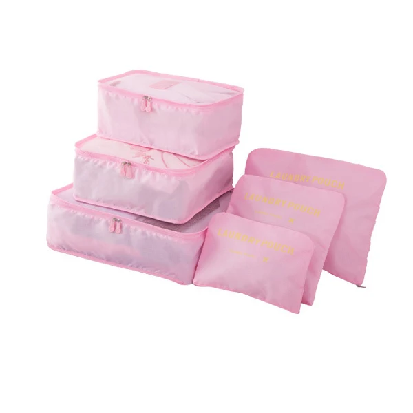 Reise-Aufbewahrungstasche, sechsteiliges Set, Gepäck, Kleidung, Sortiertasche, Geschäftsreise-Kleidung, Schuhe, Unterwäsche, Verpackung, Aufbewahrungstasche – Detail 3