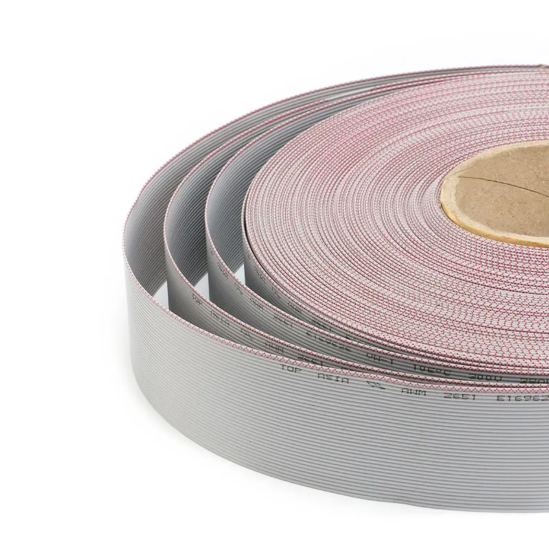 Graues Flachbandkabel 1,27mm Rastermaß 10P-40P 2 Meter UL2651 Draht für IDC FC 2,54mm – Detail 3