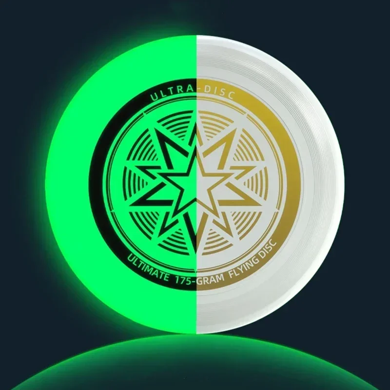 Dischi volanti fluorescenti Nightlight 27cm Ultimate Flying Saucer per sport all'aria aperta Beach Camping Game dischi girevoli