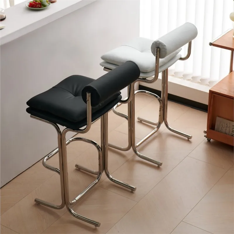 Bauhaus Bar Chair Medieval Home High Chair Designer Creative Bar Chair High-end Island Chair Metal Bar Stool