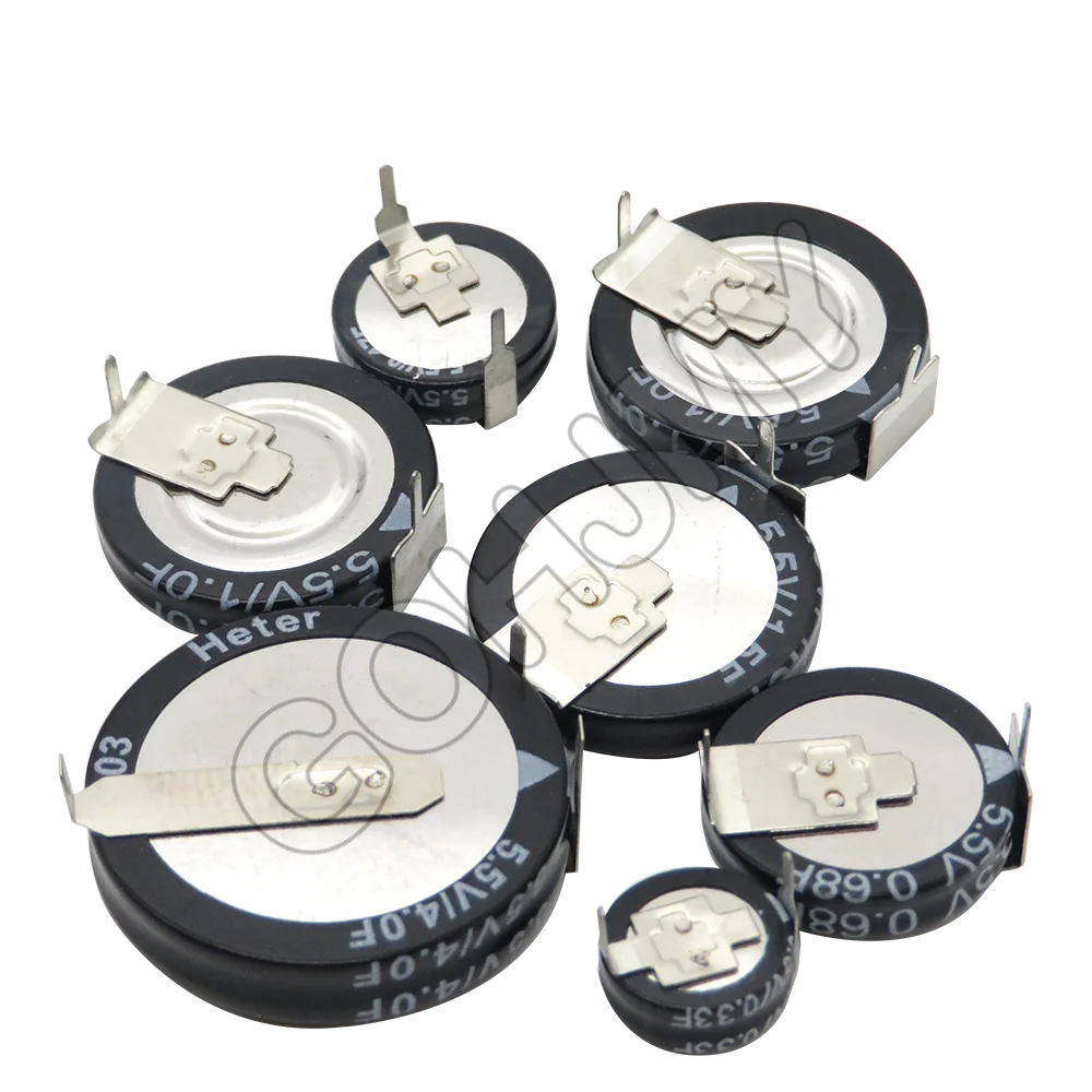 1PCS H type Super capacitor 5.5V 0.1F 0.22F 0.33F 0.47F 1.0F 1F 1.5F 4.0F 4F Button Farad capacitor