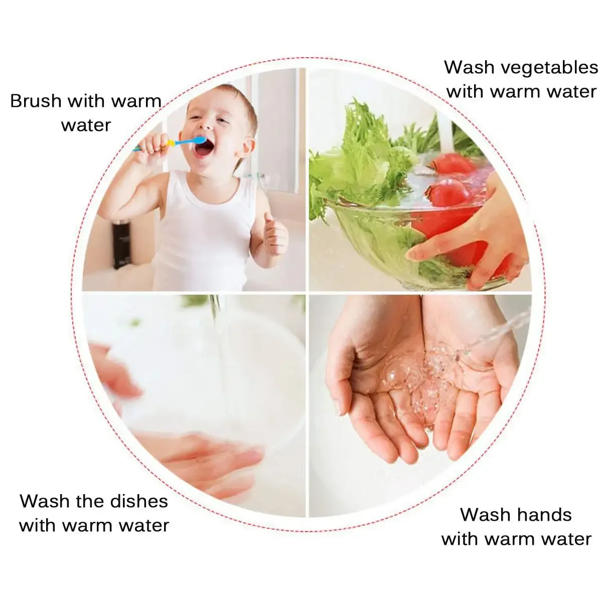 เครื่องทำน้ำอุ่นห้องครัวไฟฟ้า2ขนาด, เครื่องทำน้ำอุ่นก๊อกน้ำร้อนพร้อมก๊อกน้ำร้อนสามารถเครื่องทำน้ำอุ่นได้ทันทีไม่มีถัง