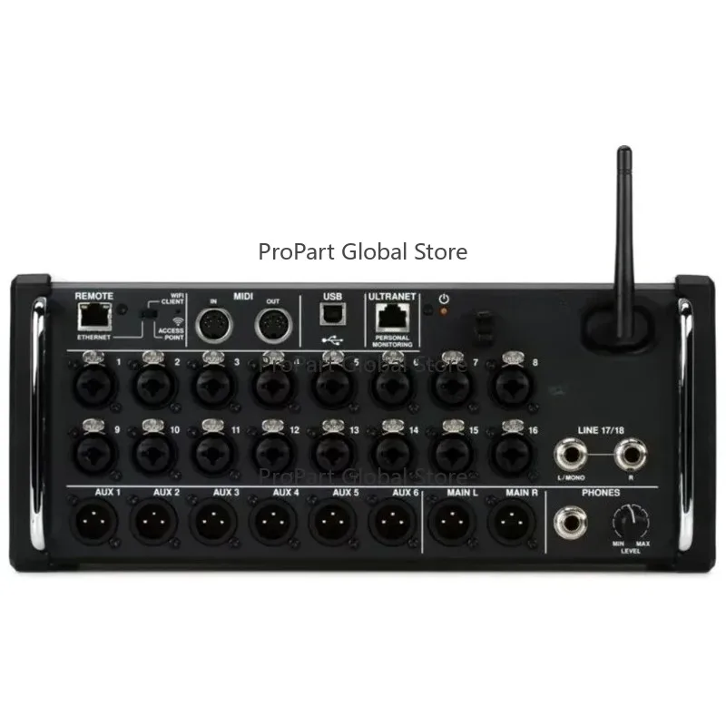 Midas MR18 18-Input Digital Rackmount Mixer for iPad/Android Tablets with 16 Preamps, WiFi Module and USB Audio Interface