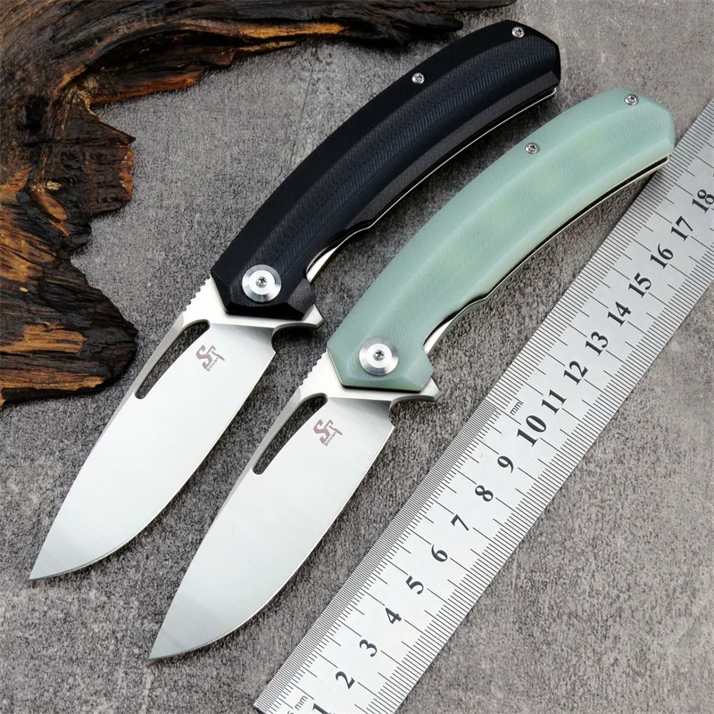 

Pocket Folding Knife Sitivien ST119 Real D2 Blade G10 Handle Outdoor Camping Hunting Carry Quality Survival Kitchen EDC Knife