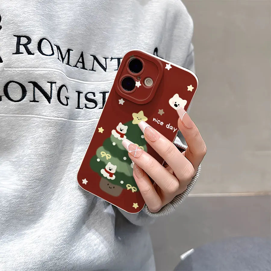 엔젤 아이 매트 TPU 소프트 폰 케이스, 아이폰 17부터 11 프로 맥스까지 360도 보호 기능 호환