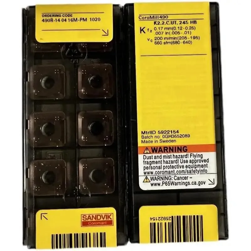 

Оригинальный SANDVIK/490R-140416M-PM 1020/лезвие с ЧПУ из твердого сплава, 10 шт.