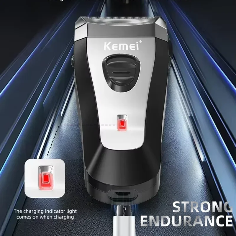 Kemei Reciprocating Electric Shaver For Men Waterproof Cordless Razor USB Rechargeable Shaving Machine Barber Trimmer