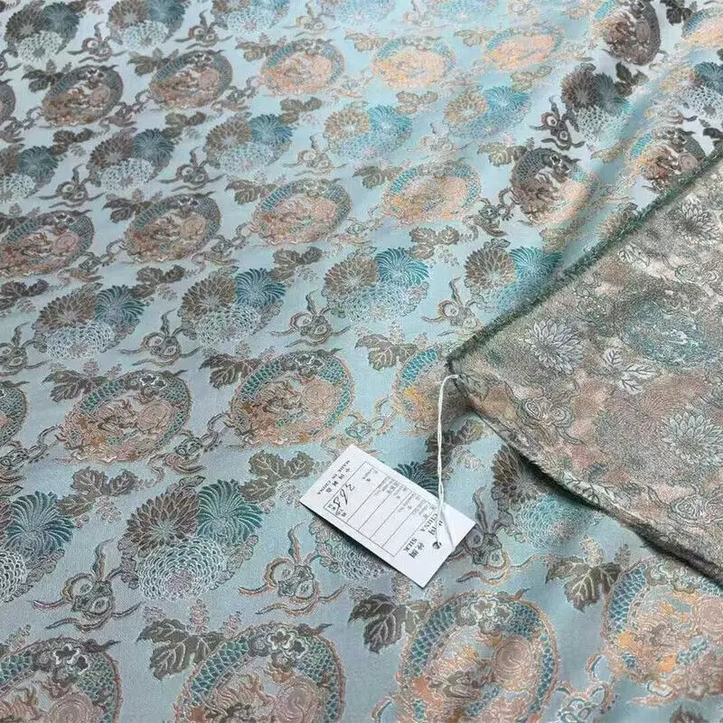 Patroongroep Nieuwe Chinese zijde geweven Song-dynastie brokaat stof stijl shirt jurk en jas Cheongsam