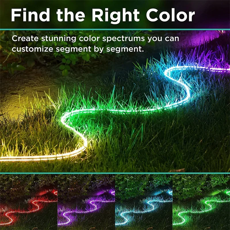 Smartlife Neon Rope Lights Work with Alexa 10M/32.8ft RGB Neon Strip Lighting With Music Sync Color Changing Gaming Lights