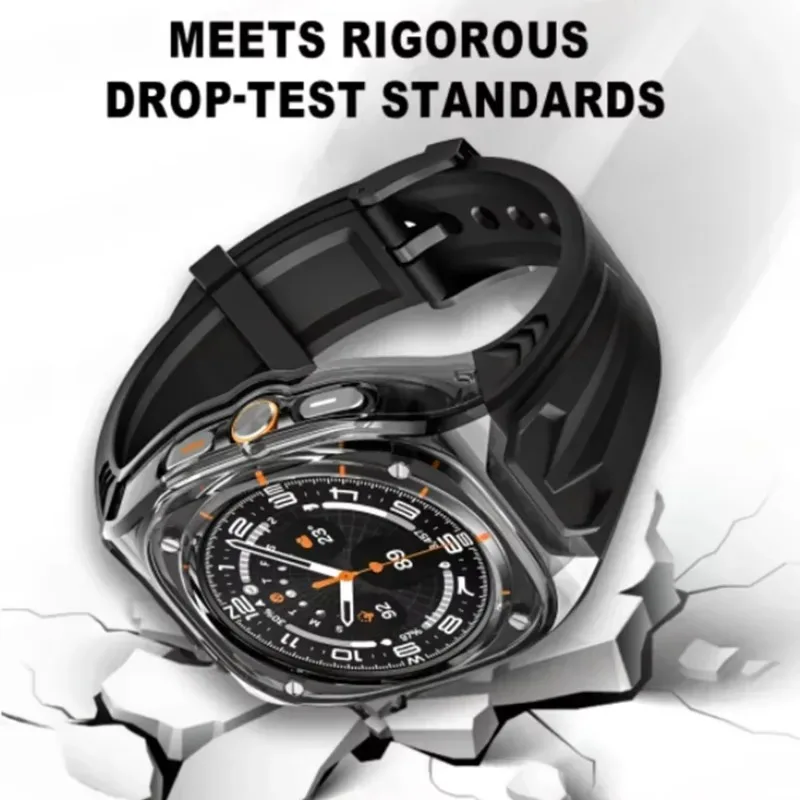 삼성 갤럭시 워치 울트라 47mm용 보호 PC 케이스 + 밴드 수정된 스포츠 편안한 팔찌 갤럭시 워치 울트라 스트랩 코레아