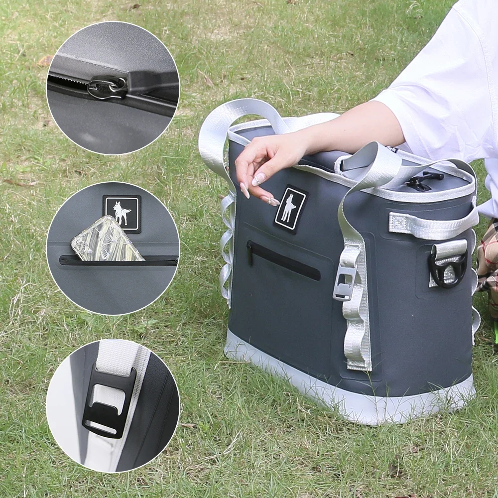 

In Stock Waterproof Picnic Lunch Cooler Shoulder Bag Detachable Adjustable Strap Perfect Gift Bag