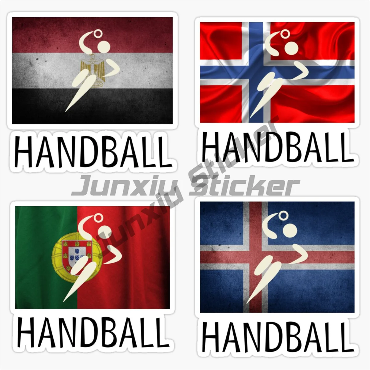 Iceland Egypt Norway Portugal North HANDBALL Sports Car Motorcycle Bike Waterproof Weatherproof UV Vinyl Self-adhesive Decals