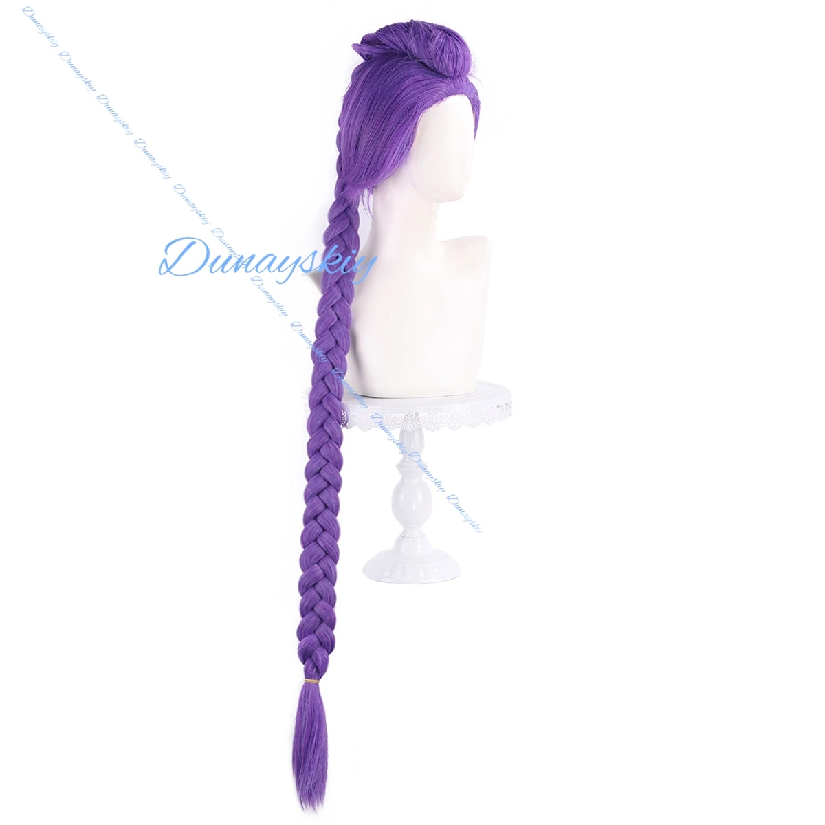 رومي تأثيري شعر مستعار اصطناعي قبل مضفر الأرجواني شعر امرأة 105 سنتيمتر Kpop شيطان الصيادين أنيمي مقاومة للحرارة الباروكات الكبار الاطفال