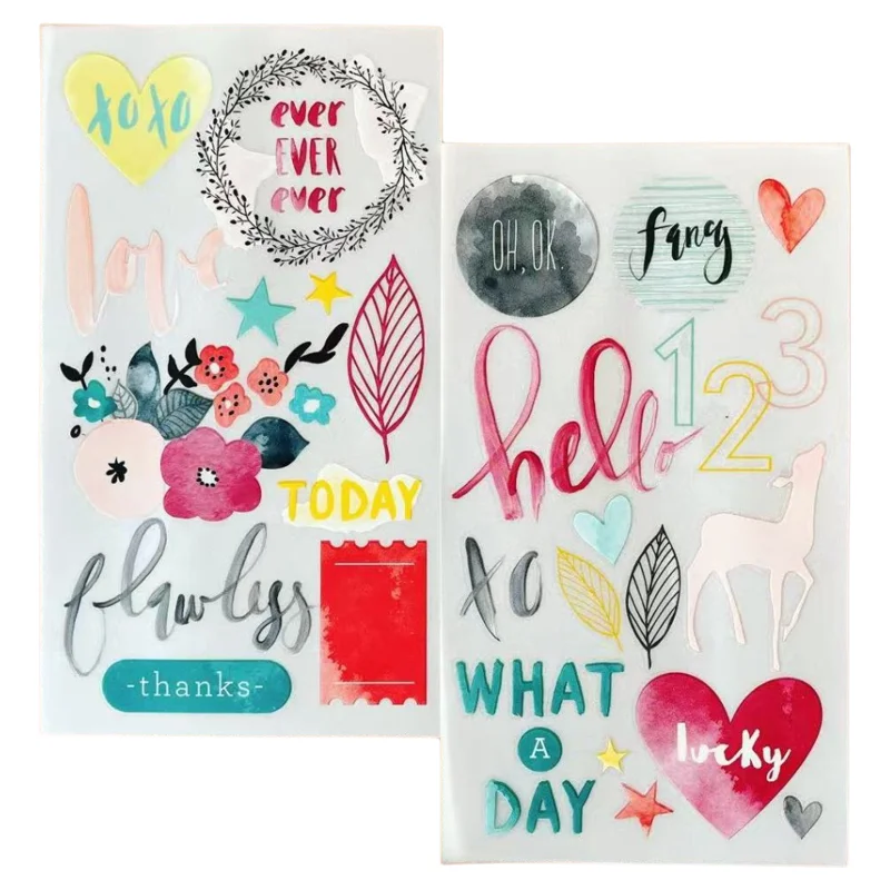 Vintage Aesthetic Scrapbooking Rub on Sticker