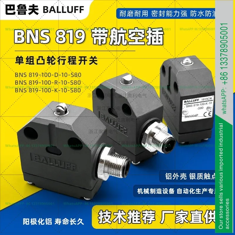 Balluff mold travel limit switch BNS819-100-99-K-R-D- 10-11-12-S80S4