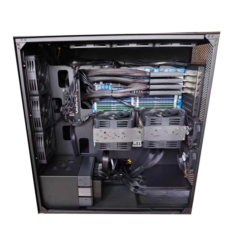 Applicable to tower 4090gpu server 6 card 8 card machine artificial intelligence  training tower workstation