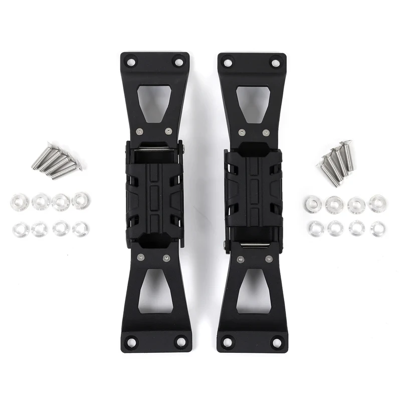 

2Pcs Aluminum Footrests Shepherd Climbing Ladder Side Ladder Hinge step pair For Jeep Wrangler JK JL JT gladiator accessories