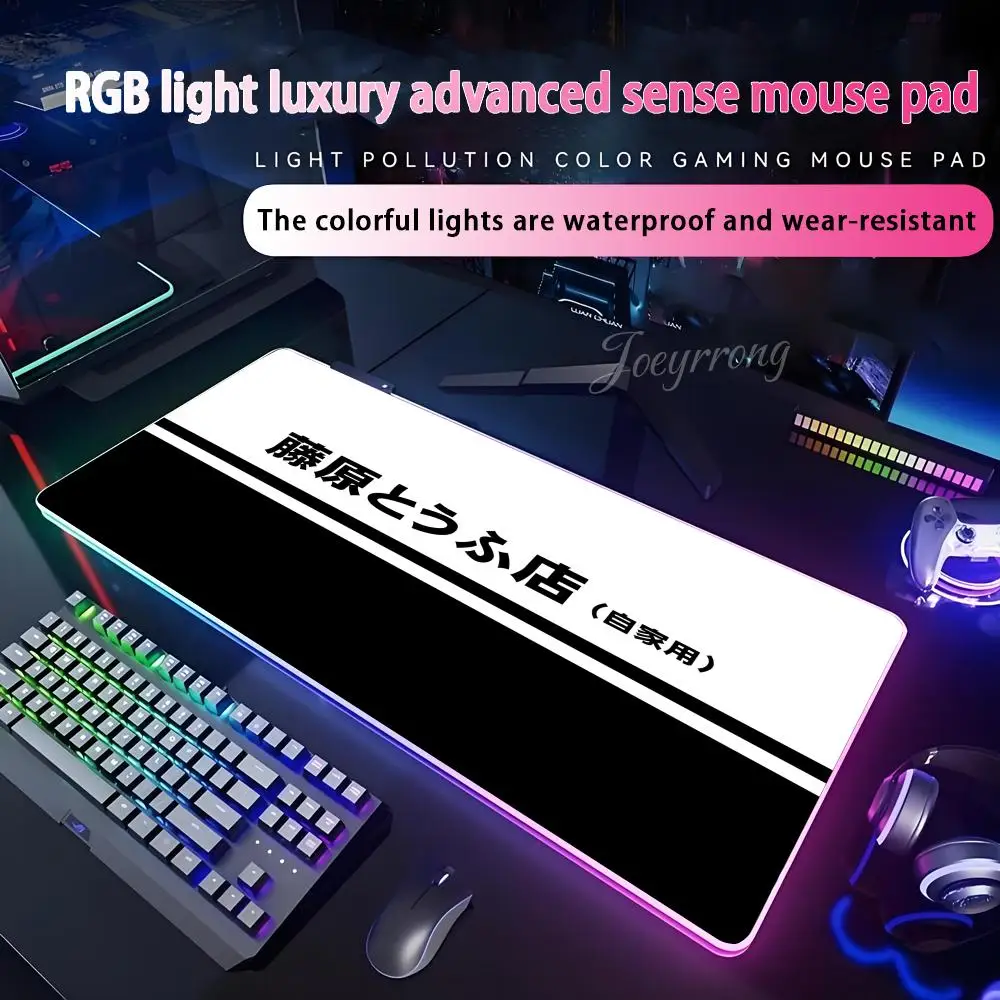 

Initial D AE86 Mouse Pad For FPS eSports RGB Extended Gaming Keyboard LED Mats Large 1000x500mm XXL Gamer