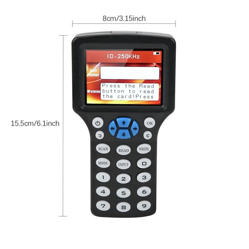 10-частотный RFID NFC считыватель смарт-карт, писатель, Дубликатор + 5XUID-карт/брелок, 125 К, 13,56 МГц, RFID-копировальный аппарат, репликатор ключей