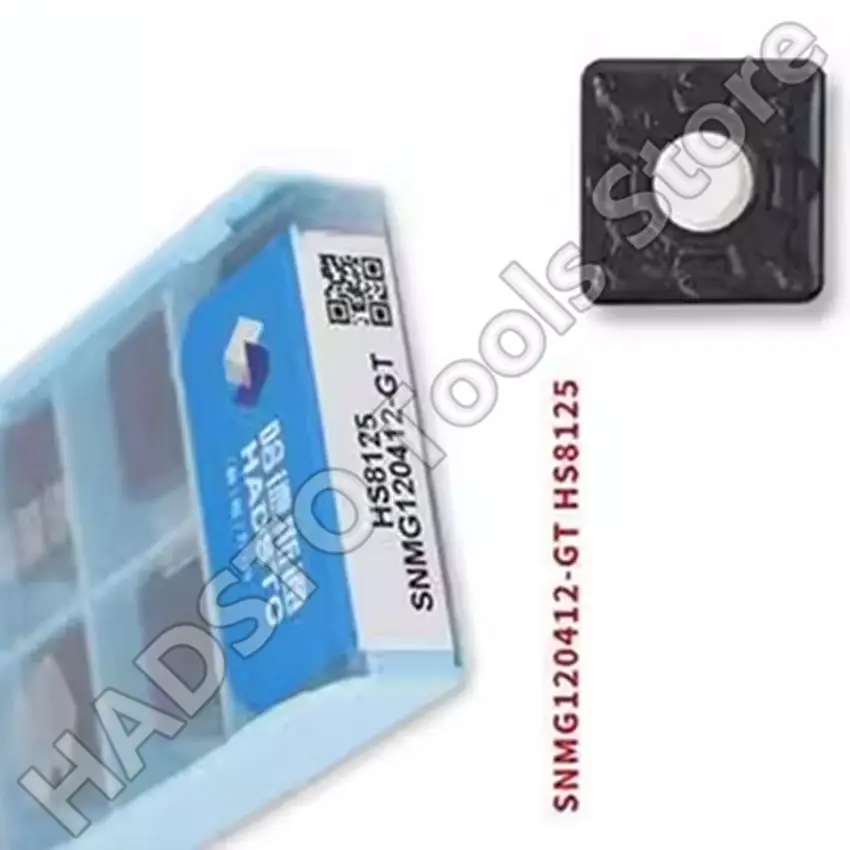 

SNMG120412-GT HS8125 SNMG433 HADSTO CNC blade carbide inserts Turning inserts For Steel 10pcs/box