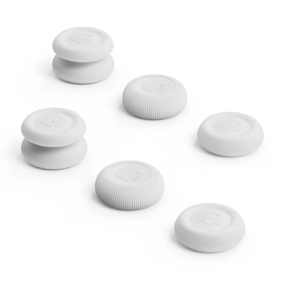 

T06C-Thumb Grip Set Joystick Thumbstick Cover for PS5 PS4 PRO Non-Slip Thumbstick Cover White
