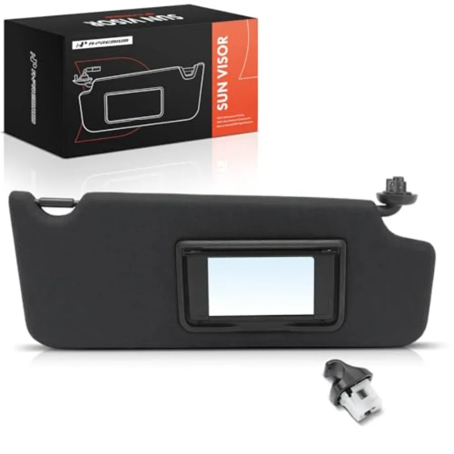 

Right Passenger Side Sun Visor Compatible with Honda Passport 2019-2022 Pilot 2016-2022 Ridgeline 2017-2023 - with Vanity Mirro