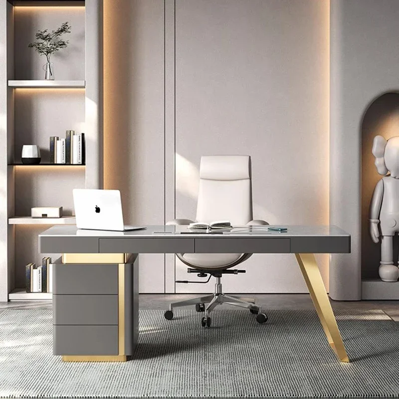 

Desk Setup Accessories Computer Offices Auxiliary Table Office Furniture Home Writing Tavolo Da Lavoro Multifunction Work