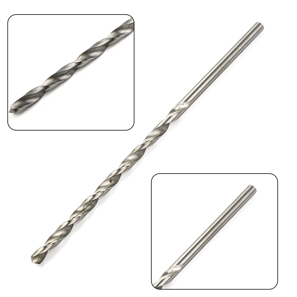 2-6mm HSS Rotary Drill Bit Set 160-300mm Extra Long Straight Shank Steel Rotary Auger Head Kit For Electric Metal Woodworking image 2