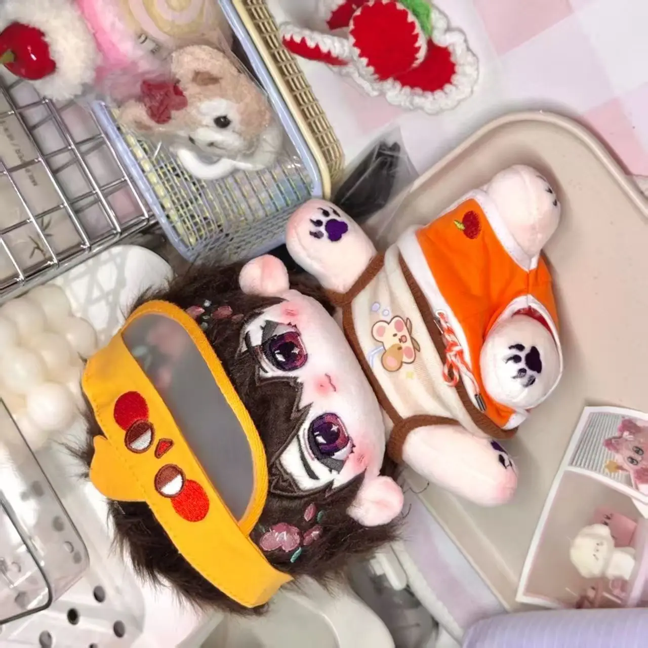 20 سنتيمتر زهرة الزواج سلسلة الحب والفضاء العميق لطيف Xavier أنيمي الشكل الكرتون الشكل المعبود الجسم فستان تأثيري بلوشي هدية