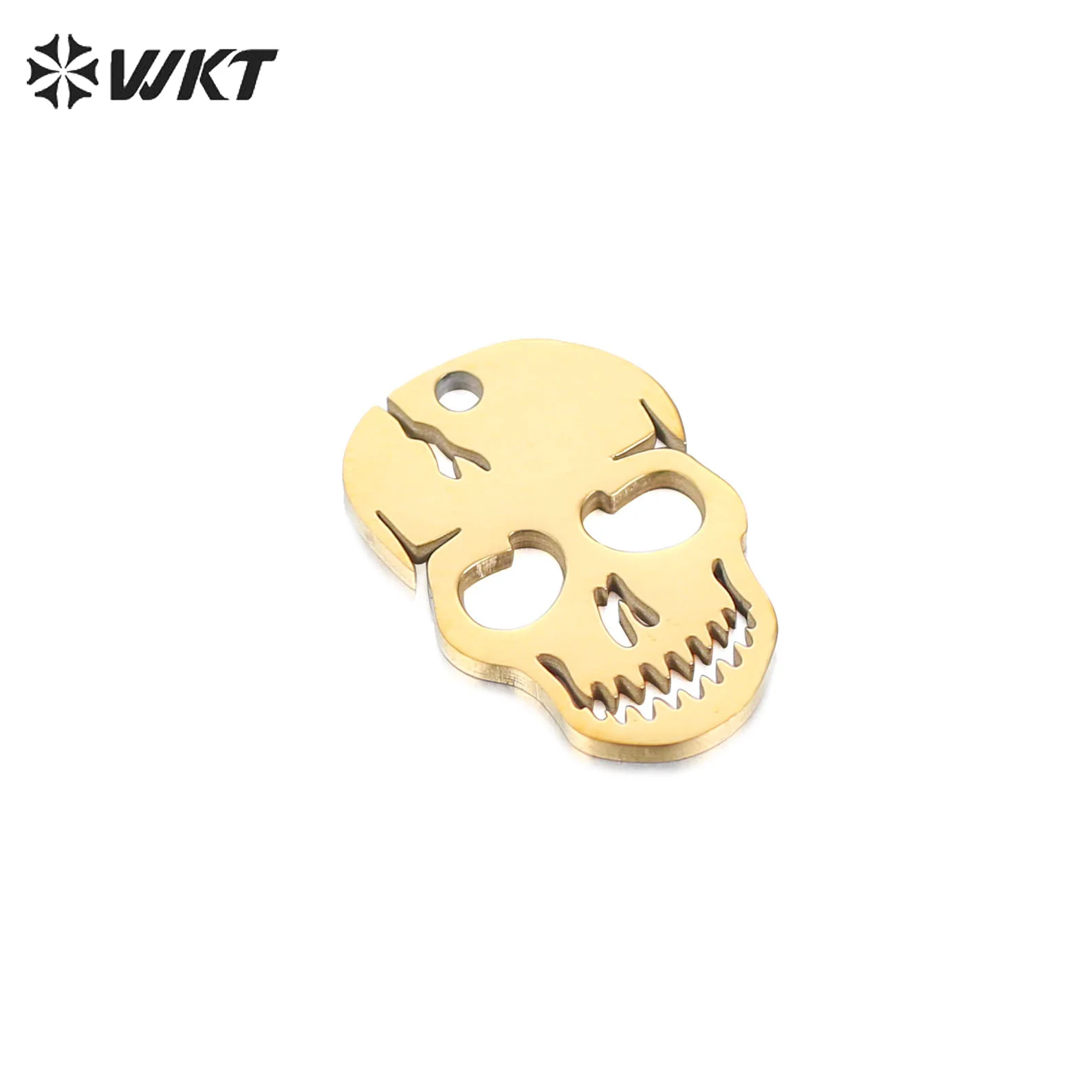 WT-SSP044 Novel Stainless Steel Skull Bone Design Mirror Polished Pendant DIY Necklace Jewrly Pendant