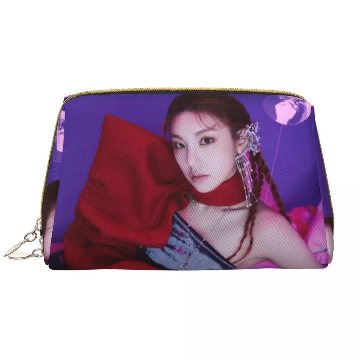 Custom ITZYS Kpop Star Girl Group Travel Cosmetic Bag Women Makeup Toiletry Organizer Ladies Beauty Storage Dopp Kit