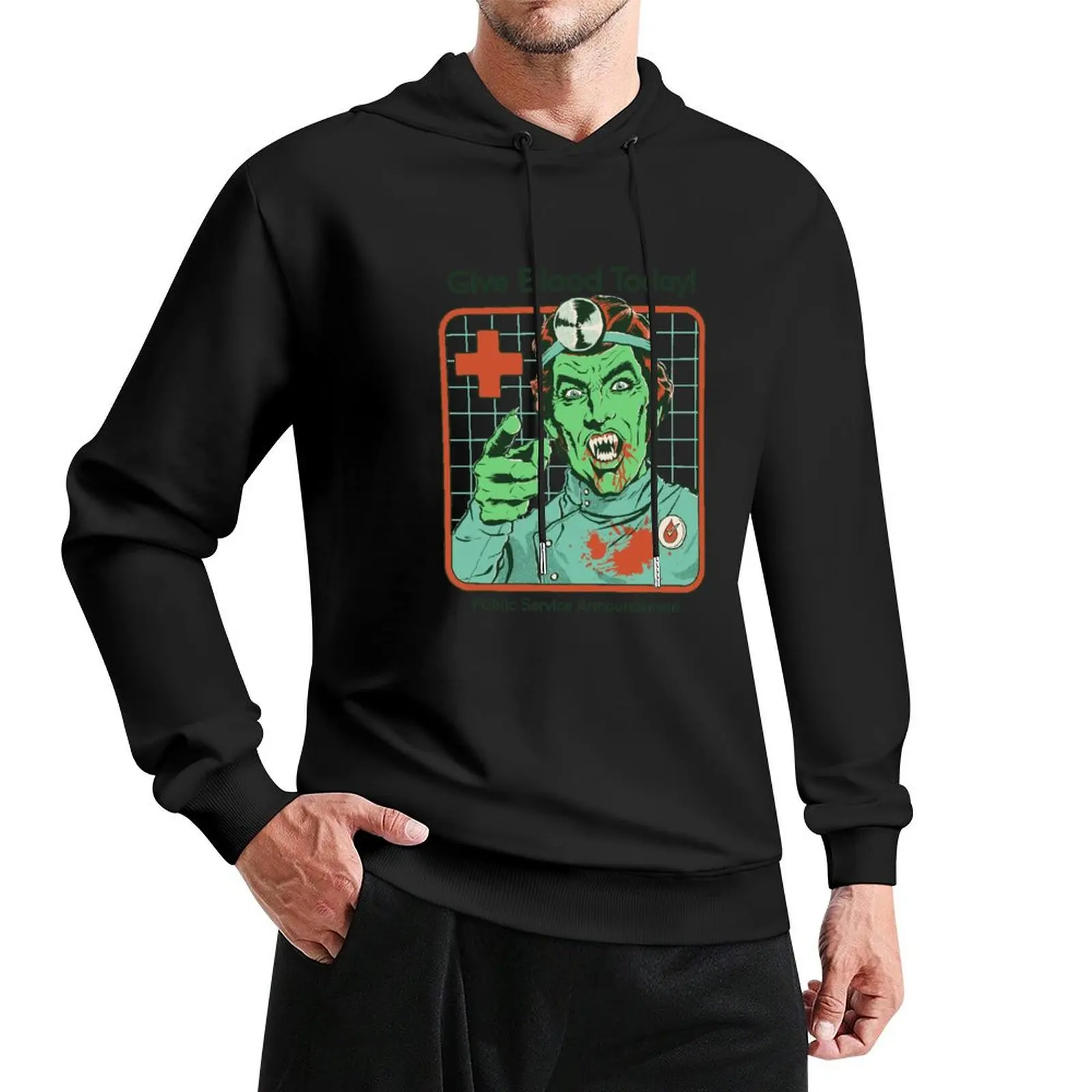 

Give Blood Today Pullover Hoodie anime clothes japanese style men wear men's clothing men's hoodies