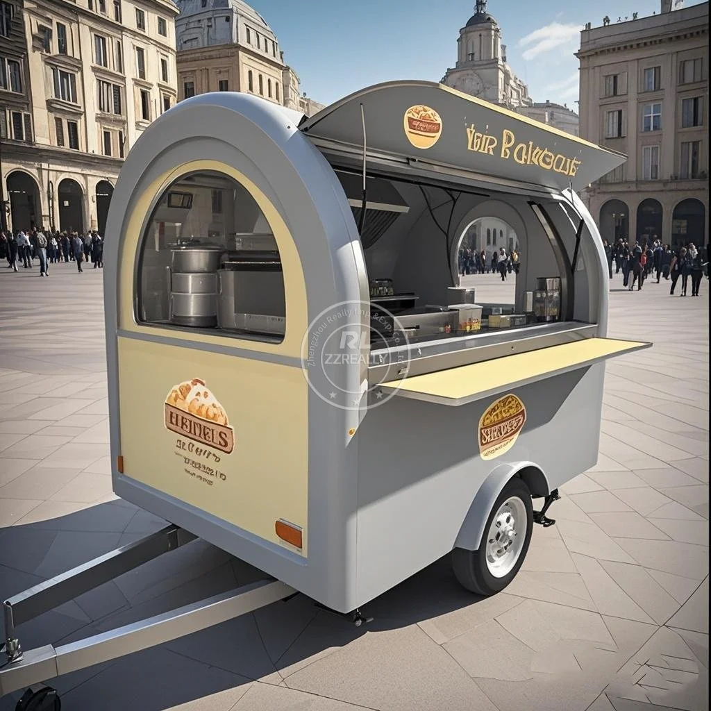 

2025 New Street Food Truck Mobile Kitchen Fully Equipped Outdoor Food Truck Ice Cream Truck Coffee Kiosk Franchise Food Trailer