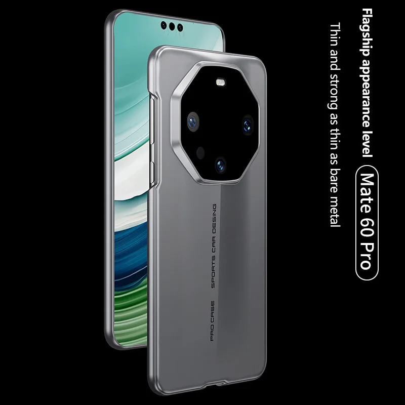 Custodia per telefono Porsche design per Huawei Mate 60 60 Pro Plus 50 40 Pro Cover posteriore rigida per PC con pellicola temperata