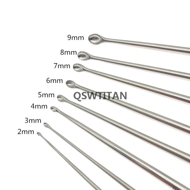 Stainless Steel Bone Curette Veterinary Orthopedics Instruments Bone Spoon Tools