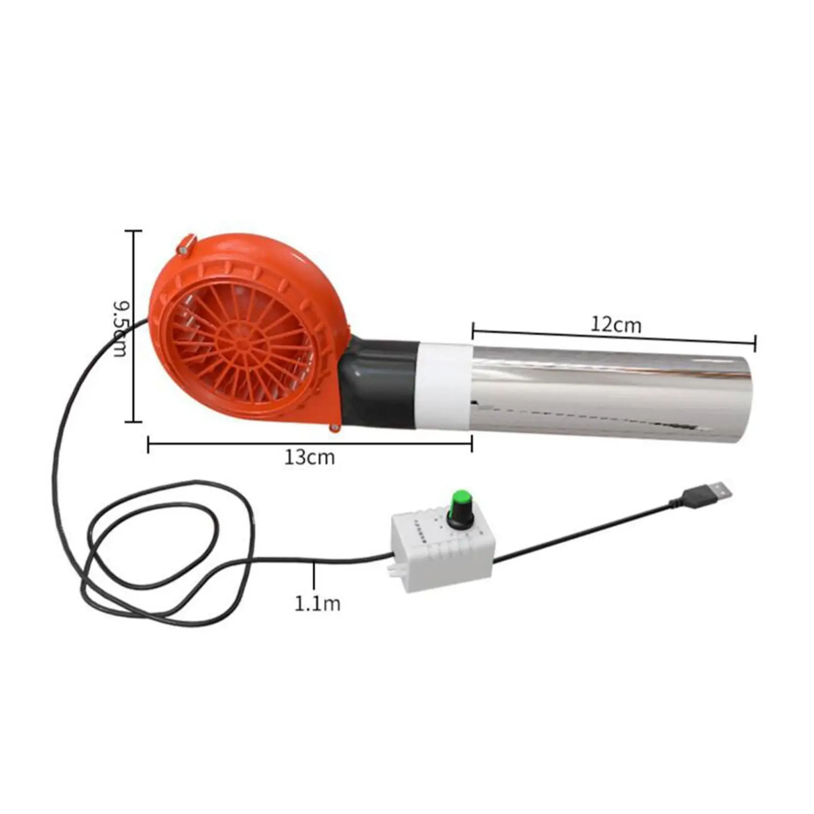 5V USB BBQ Air Blower Small Compact Grill Cooking Fan Barbecue Air Blower