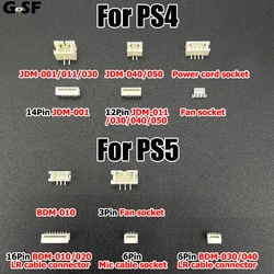 1/2/5PCS For PS4 PS5 3/4/12/14/16Pin Connect Female Socket For Console Motherboard & Power Supply Board JDM-001 011 030 040 050