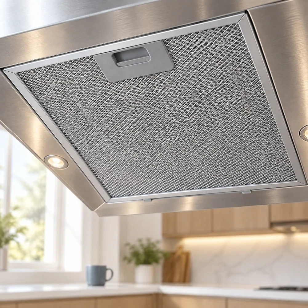 Metal Range Hood Filter 275x345mm Compatible With Teka= Extractor Hoods Efficient Grease Trap Easy Clean Replacement Part
