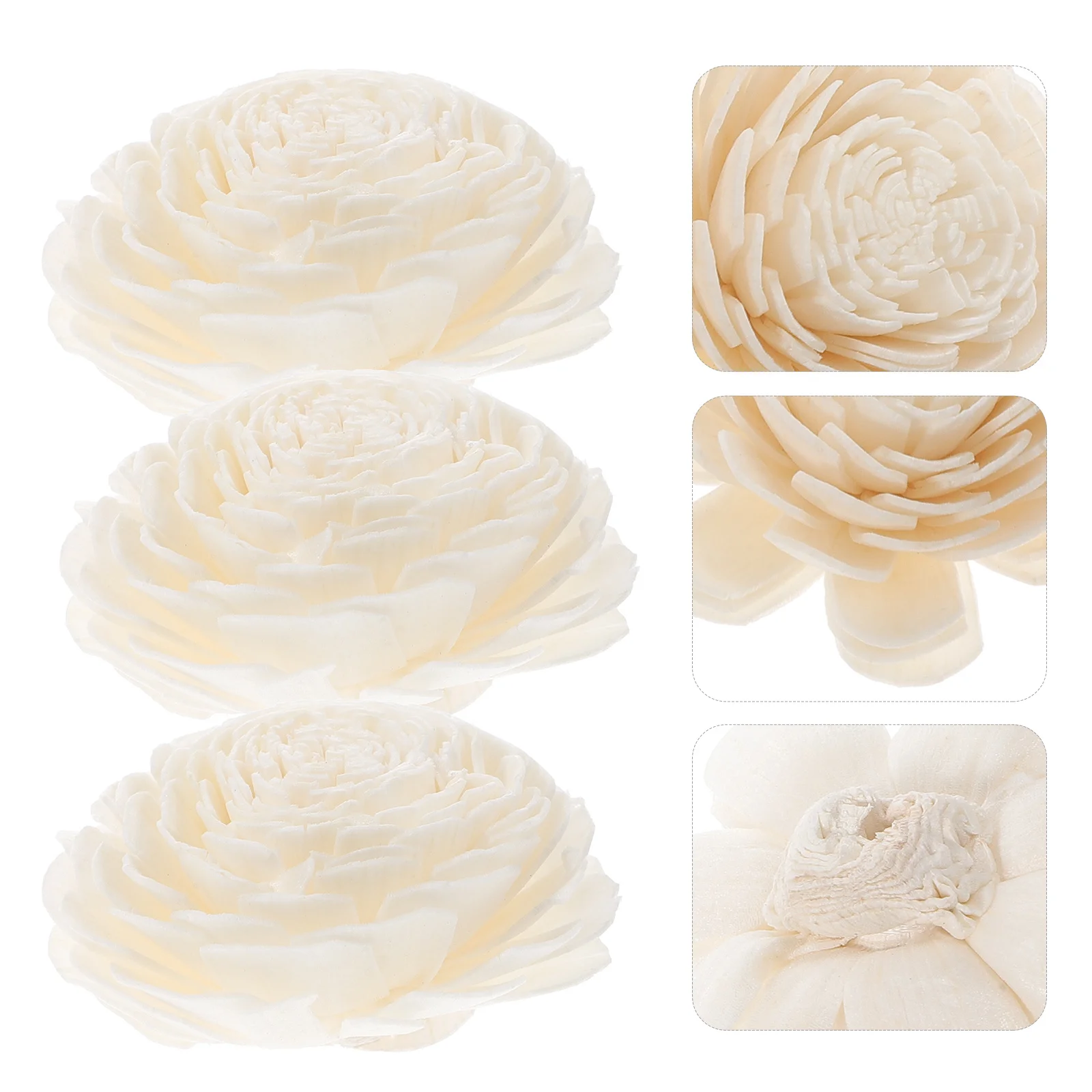 3pcs No Flame Reed Diffuser For Home Aromatherapy Accessory Elegant Dry Flower Decor Rattan Dried Flower Home Decoration Supply