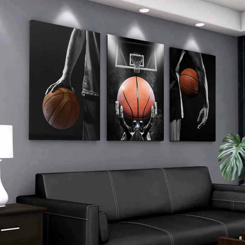 Basketball Player Canvas Painting Basketball Dream Inspirational Quotes Posters and Prints Wall Art for Living Room Home Decor