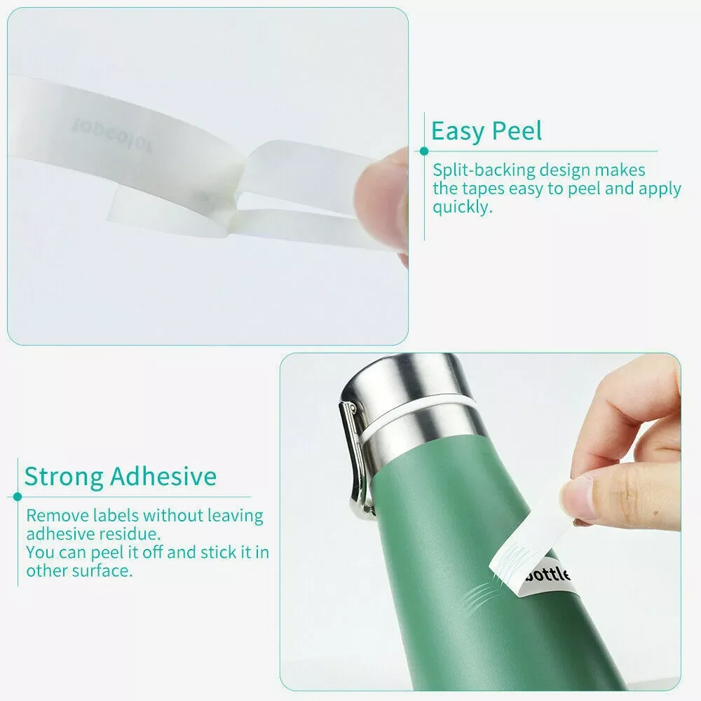1/3/5/10PCS 12mm Label for Brother TZe231 TZe Tape 0.47 White Laminated Labels Compatible for Brother Ptouch PTH110 Label Maker