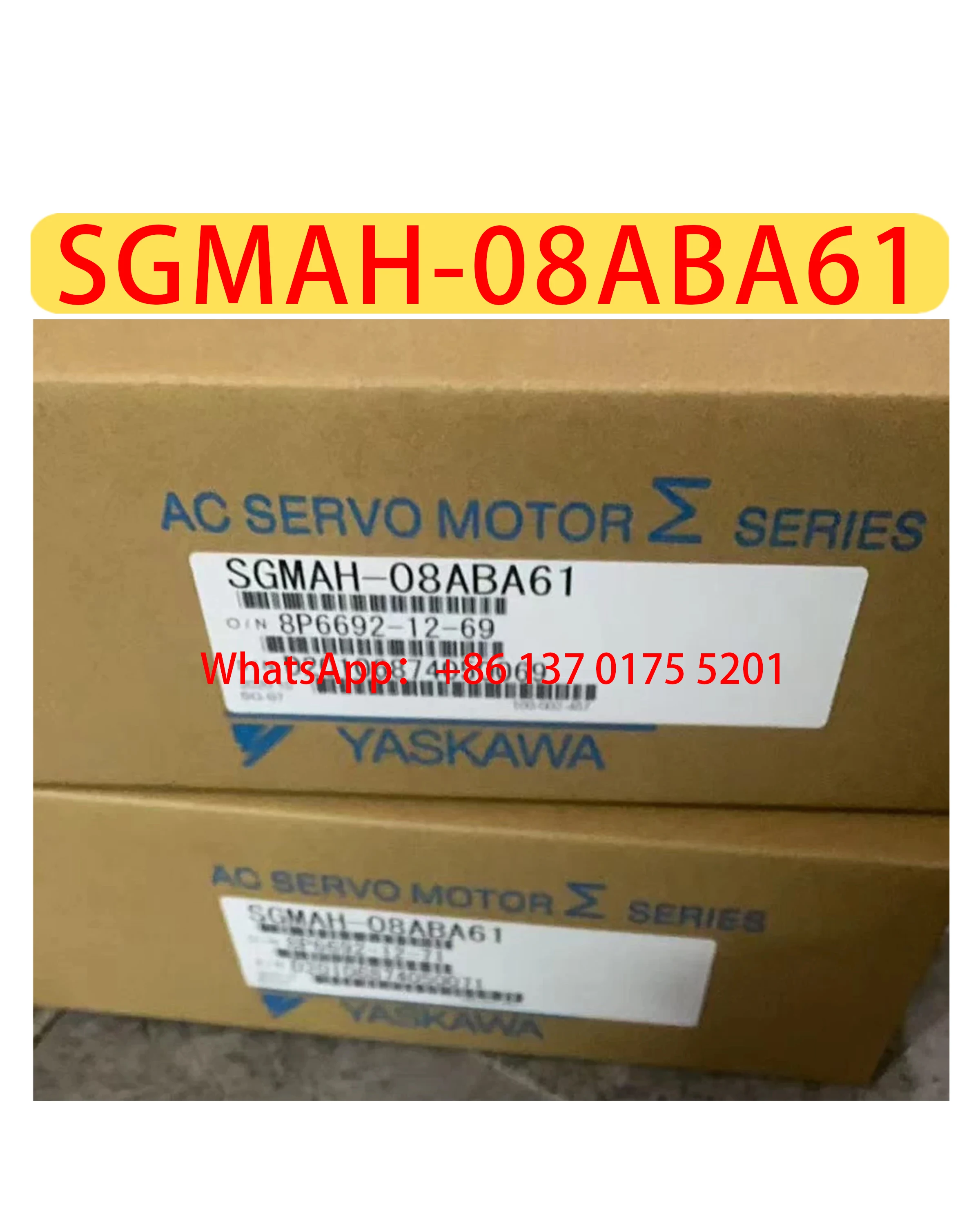 Brand New SGMAH-08ABA61 Servo Motor Original Genuine，Fast shipping