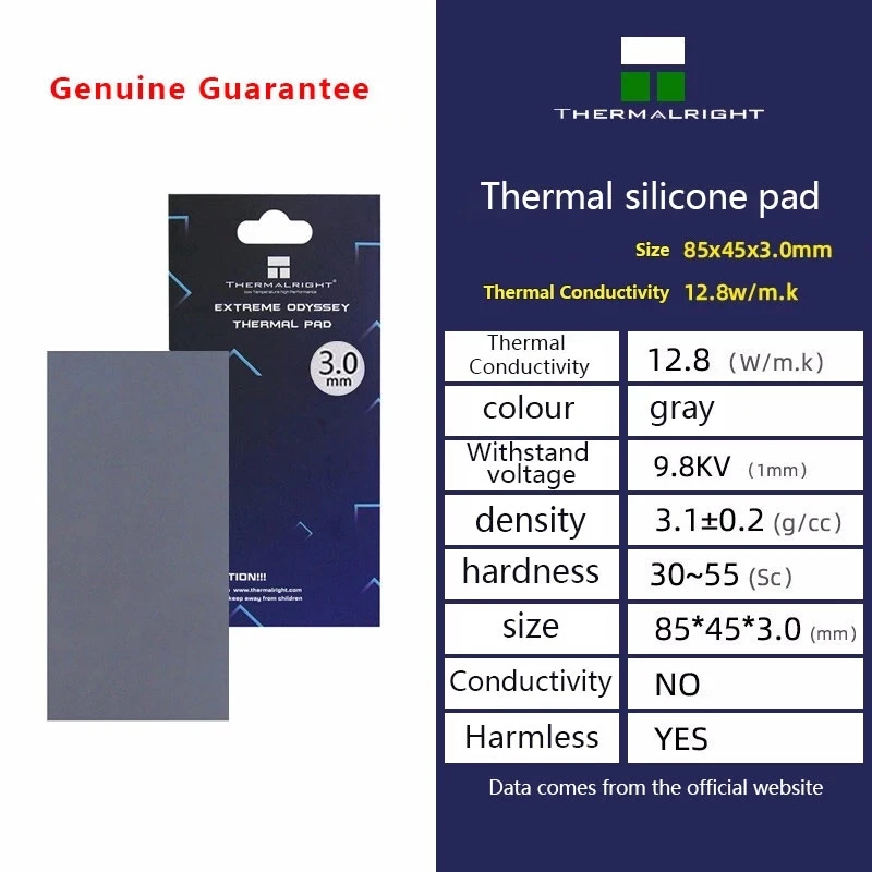 Thermalright Odyssey Thermische Pad Siliconen Gips Niet-Geleidende Cpu/Gpu Kaart Waterkoeling Mat 14.8W/Mk 85X45mm 120X120mm