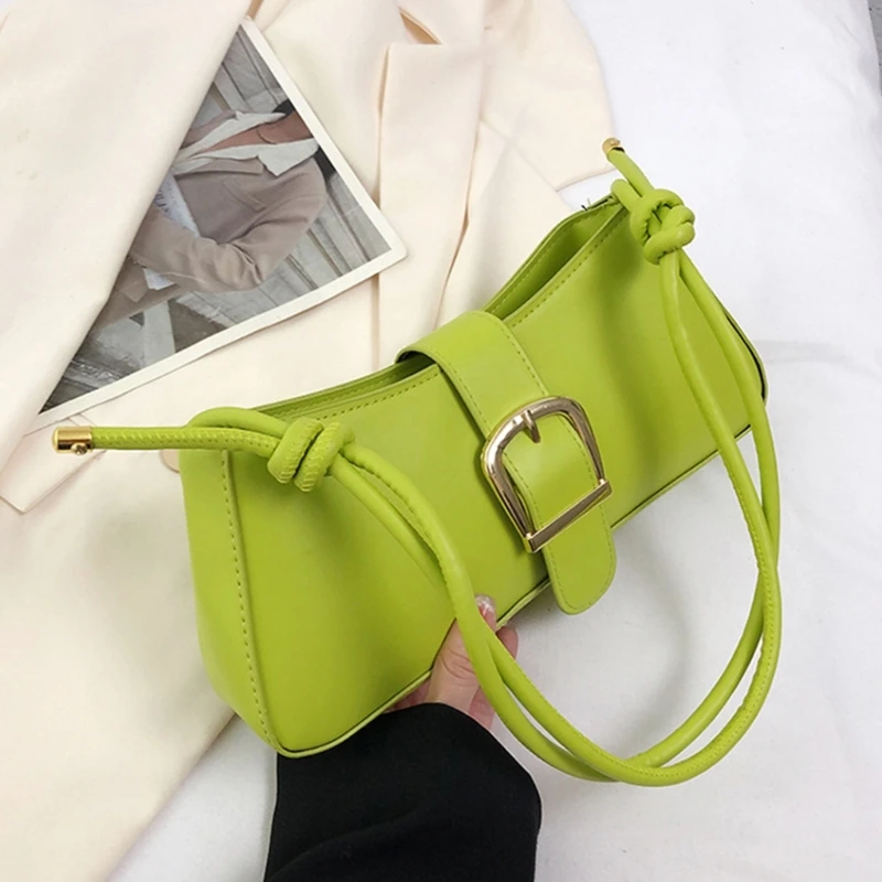 Fashion Bag Armpit Bag Shoulder Bags for Girl Women Lady Purse Solid Color Underarm Trendy Handbag Carrying Tote Bags 517D