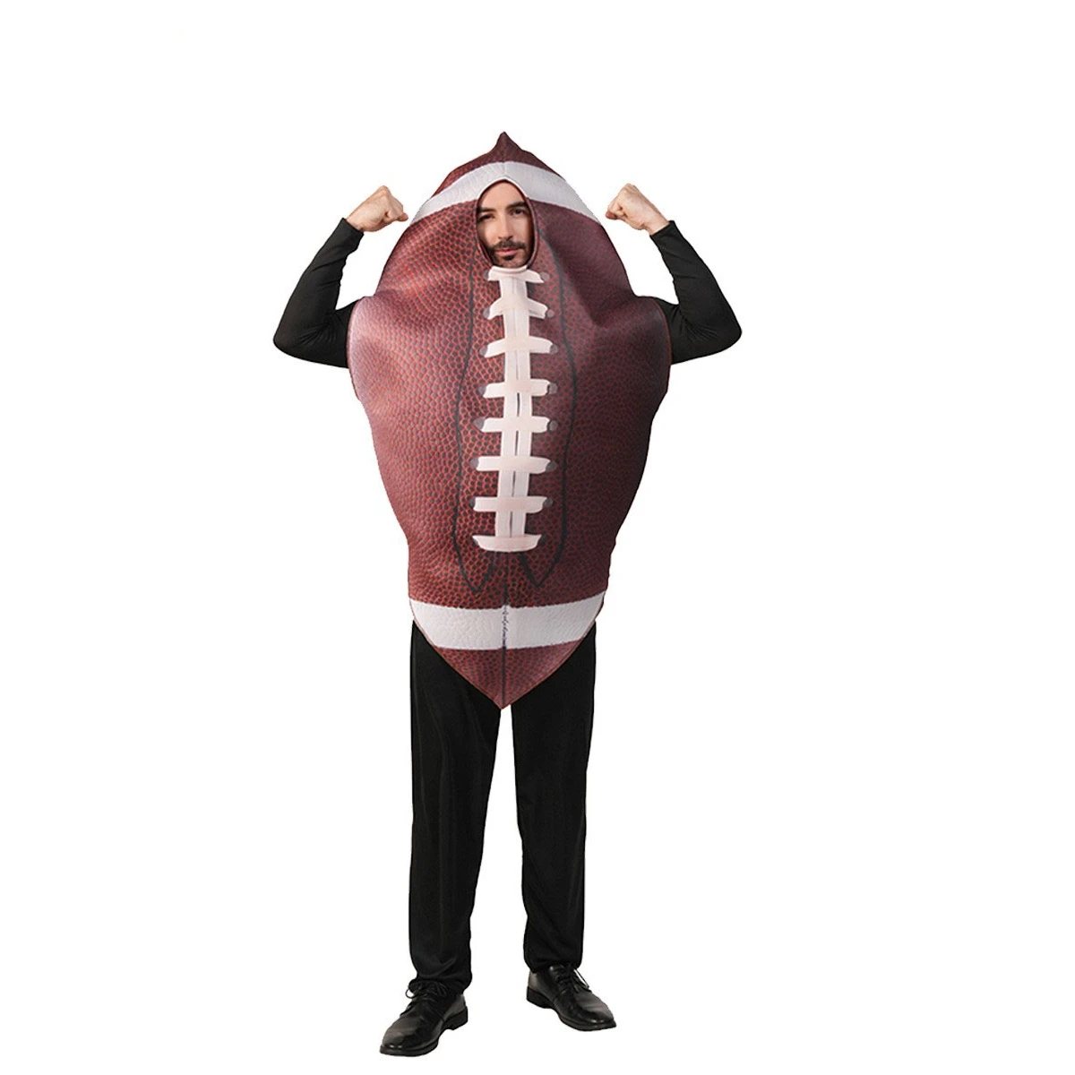 

Adult loween Funny Rugby Cosplay Costume Men's Stage Performance Outfit Willy Wonka Charlie Brown Character Dr up